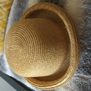 Straw Derby hat for women